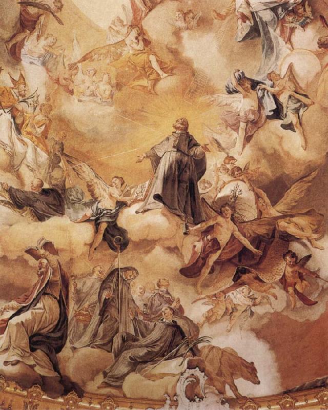 Matthaus Gunther The Apotheosis of St Benedict